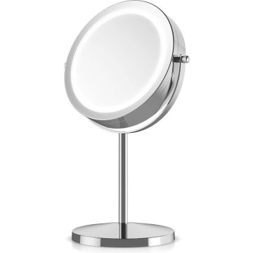 Beleuchteter Tischspiegel mit Vergrößerung