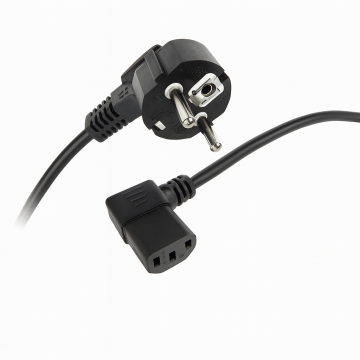 Netzkabel 2m mit Winkelstecker