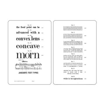 Jaeger-Sehtestkarte für die Nähe