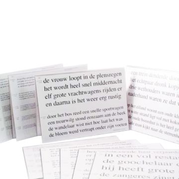 Lesetest  Labor für Experimentelle Ophthalmologie (LEO), Set von 9 Karten 