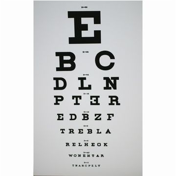 Visustafel  Buchstaben transparent 5 Meter