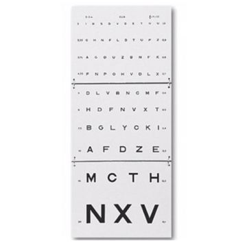 Visustafel Buchstaben faltbar 3 Meter