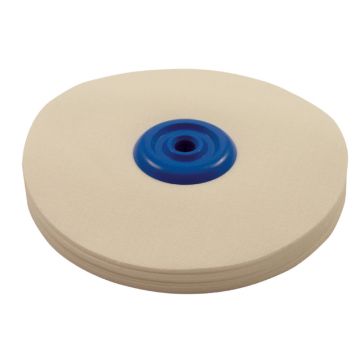 Polierschwabbel, Gewebe-Extra steif, 125 mm staubfrei