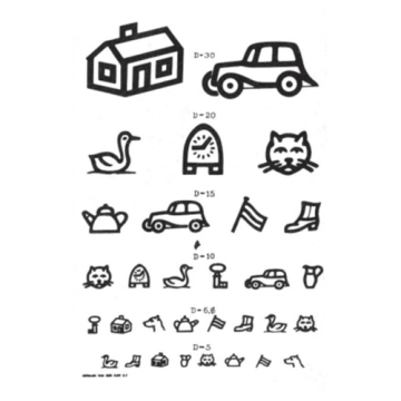 Visustafel mit Kinderbildern (transparent)