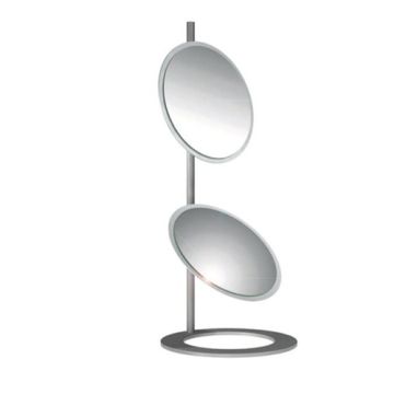 Doppelseitiger Tischspiegel mit Vergrößerung