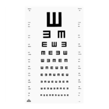 Oculus Visustafel E-Haken 5 Meter und 6 Meter