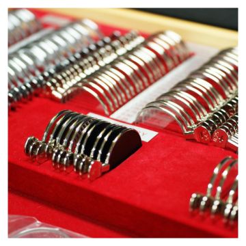 260-teiliges Messgläser-Sortiment Metallfassung