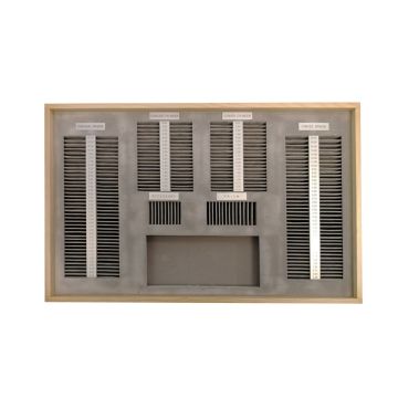 Messgläserkasten-Einsatz, holz für 260-teiliges Probegläserset